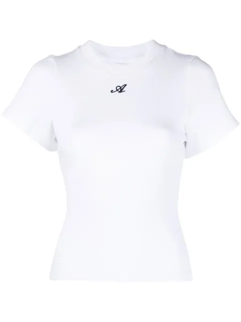 Axel Arigato Script A organic cotton T-shirt White A0806004
