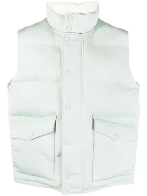 Alexander McQueen logo-print gilet Green 682881QUZ31