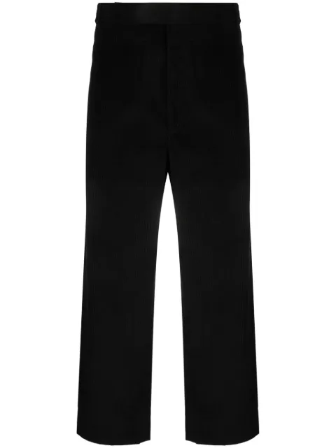 Thom Browne corduroy RWB-stripe trousers Black MTU320UF0220