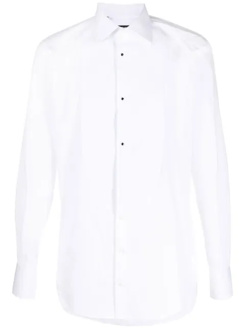Dolce & Gabbana bib cotton-poplin shirt White G5EN5TFU5U8