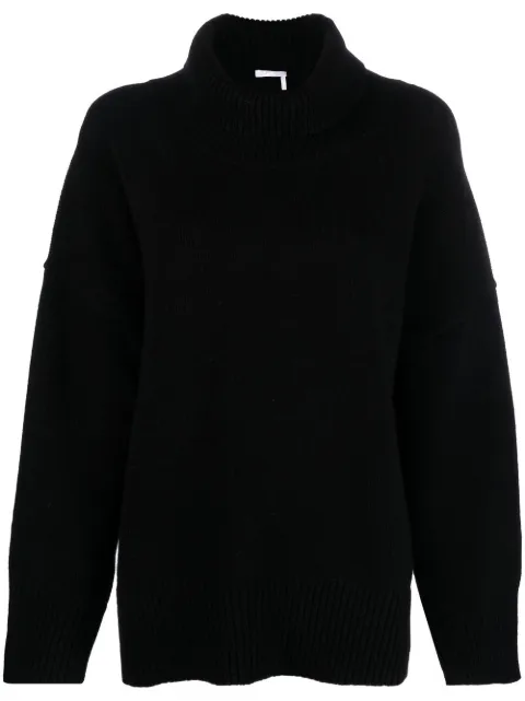 Chloé roll-neck cashmere jumper Black CHC23SMP09500