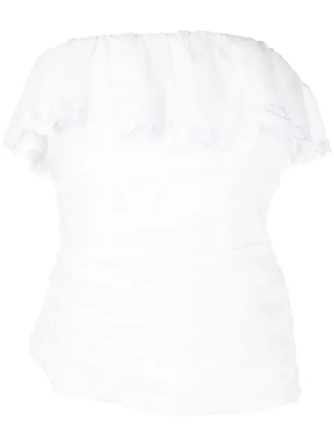 ISABEL MARANT Orma off-shoulder top White HT0088FAA1J38I