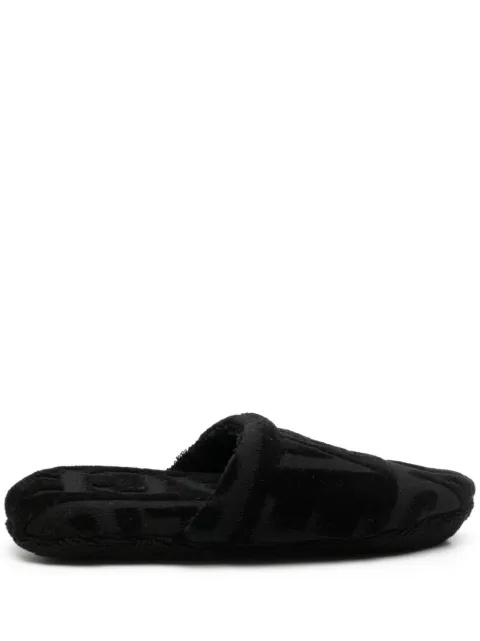 Versace Versace allover towel slippers Black ZSLB000091A07545