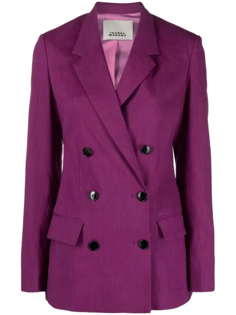ISABEL MARANT Sheril double-breasted blazer Pink VE0028FCA1J20I