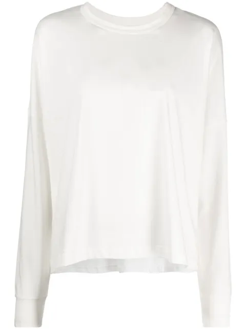 Studio Nicholson long-sleeve cotton T-shirt White LOOPSNW228MRCRIZEDCOTTONLOGO