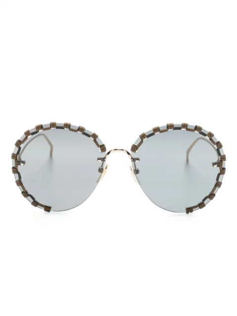 Chloé Eyewear Idora round-frame sunglasses Gold CH0186S