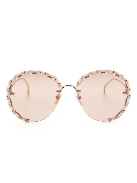 Chloé Eyewear Idora round-frame sunglasses Gold CH0186S