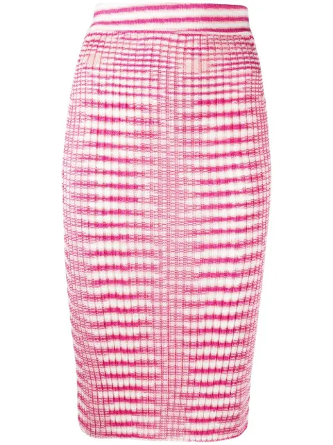 Missoni striped rib-knit skirt Pink DS23SH00