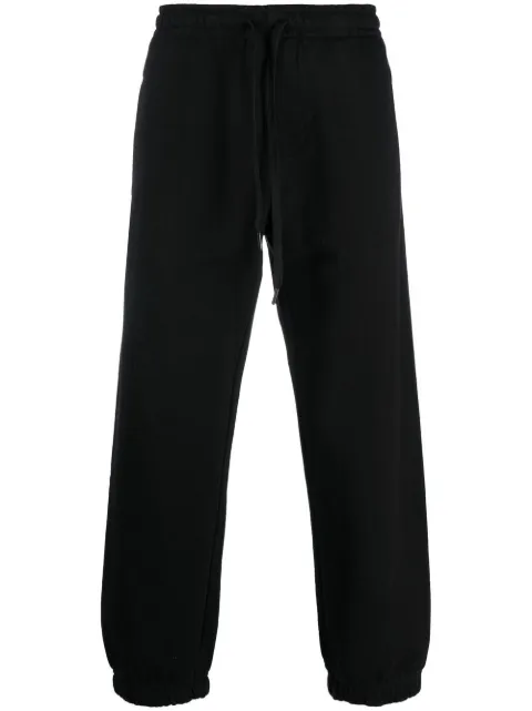 Versace Jeans Couture logo-print track pants Black 74GAAI01CF00I