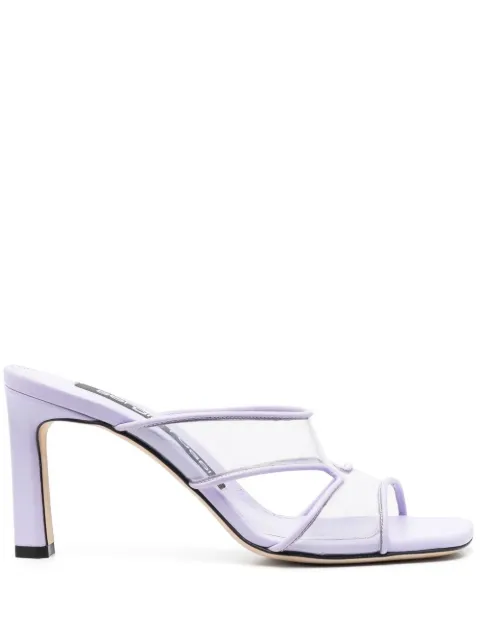 Sergio Rossi Sr Lunettes sandals Purple B02040MFI503