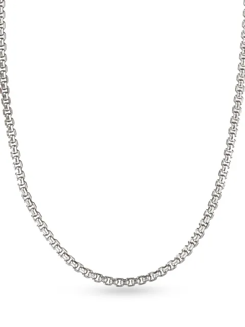 David Yurman 14kt yellow gold and sterling silver Box Chain necklace (2.7mm) Silver CH0104S420