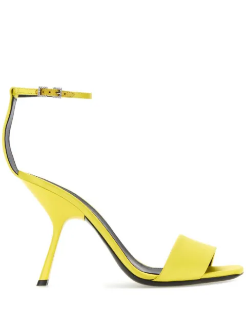 Sergio Rossi Evangelie 110mm open-toe sandals Yellow B03690MTEZ02120