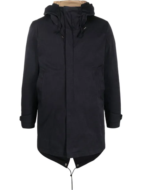 Ten C zip-up hooded coat Blue 20CTCUK03091A02105888