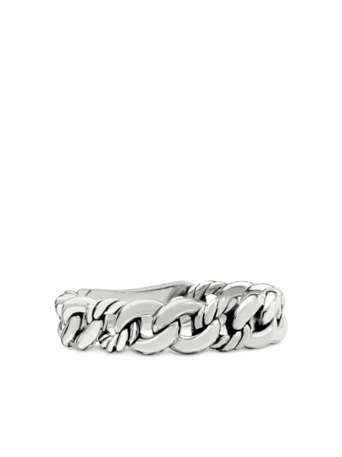 David Yurman sterling silver Belmont Curb Link band ring (5mm) Silver R16350SS