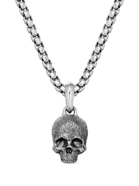 David Yurman sterling silver Memento Mori Skull amulet (16mm) Silver D15319MSS