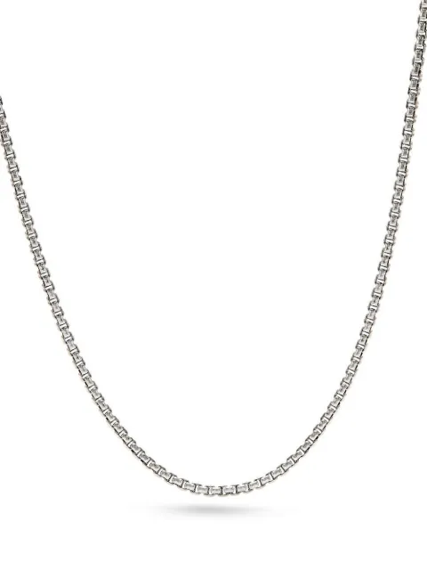 David Yurman 14kt yellow gold and sterling silver Box Chain necklace (1.7mm) Silver CH0126S418