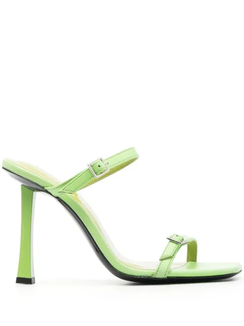 BY FAR Flick 90mm sandals Green 23CRFLKHFRGNAP