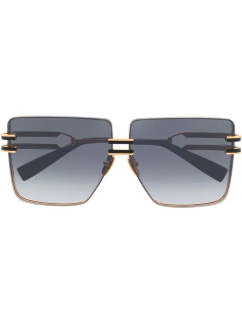 Balmain Eyewear square-frame sunglasses Gold BPS109D