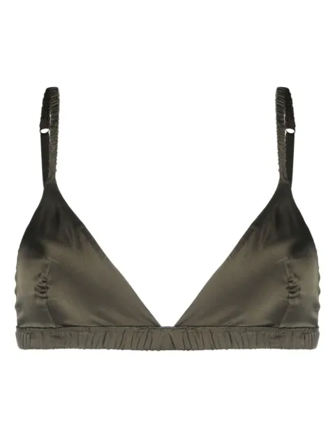Maison Close silk triangle cup bra Green 561304