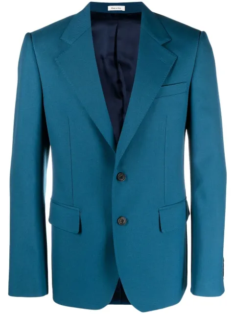 Alexander McQueen tailored single-breasted blazer Blue 726852QUU13