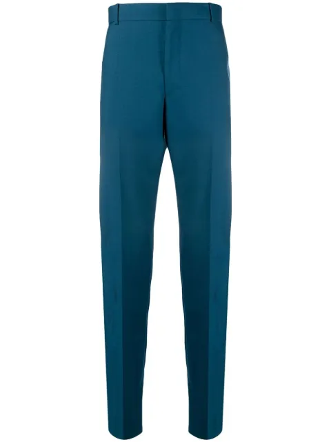 Alexander McQueen tailored tapered-leg trousers Blue 624301QUU13
