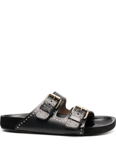 ISABEL MARANT Lennyo studded leather sandals Black SD0014FAA1B15S