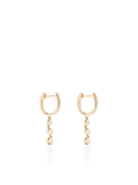 Ef Collection 14kt yellow gold diamond huggie earring Gold 114823