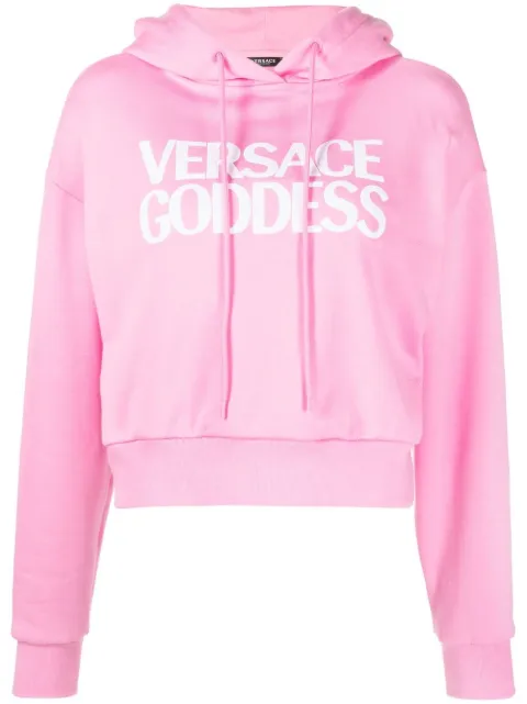 Versace Versace Goddess logo hoodie Pink 10090601A06603