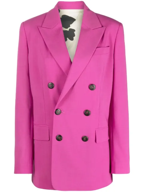 DSQUARED2 peak-lapel double-breasted blazer Pink S75FT0240S54411