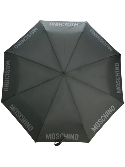 Moschino logo-print compact umbrella Grey 8064TOPLESS