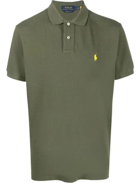Polo Ralph Lauren embroidered-logo short-sleeved polo shirt Green 710680784304