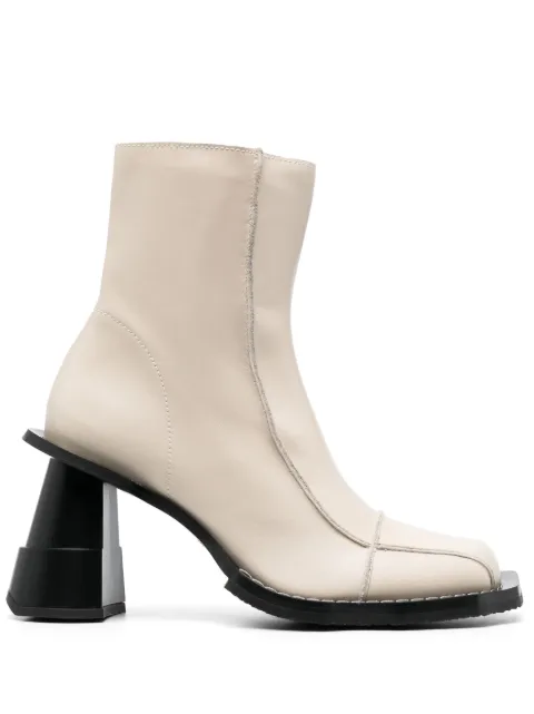 Henrik Vibskov Elle Driver 90mm leather boots Neutrals SS23STUDIOA908