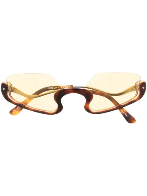 Henrik Vibskov Rollo tortoise sunglasses Brown SS23STUDIOA910