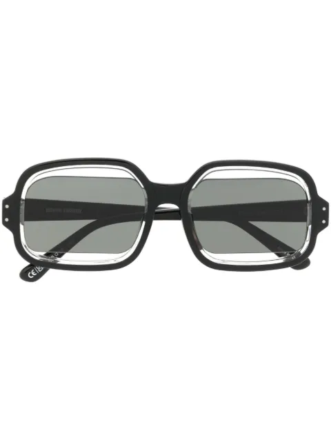 Henrik Vibskov Olga square-frame sunglasses Black SS23STUDIOA911