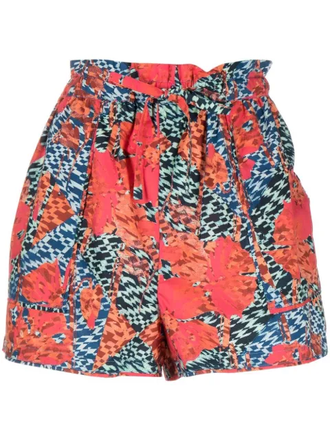 Ulla Johnson Edlyn high-waist mini shorts Red PS230407