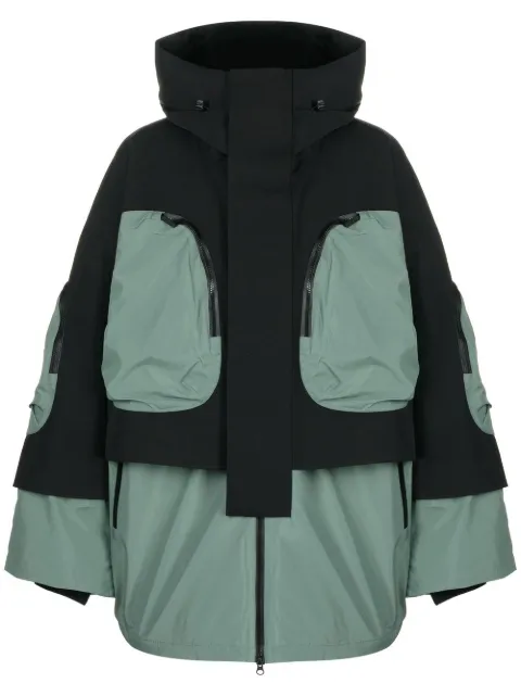A.A. Spectrum zip-up padded down jacket Green 82221405