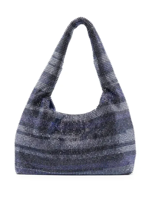 Kara crystal-embellished tote bag Purple HB320A