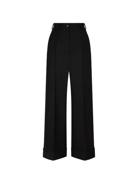 Dolce & Gabbana high-waist wide-leg trousers Black FTCQ5TFUBE7