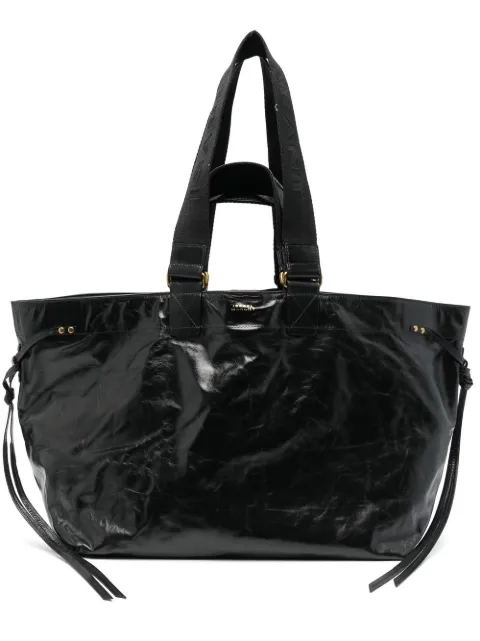 ISABEL MARANT Wardy Large tote bag in soft leather Black PP0015FAA1C13M
