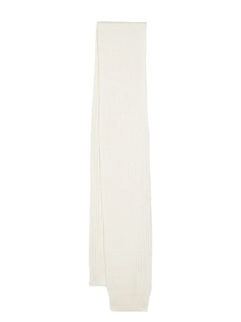 Saint Laurent open-knit cashmere scarf White 7174363Y205
