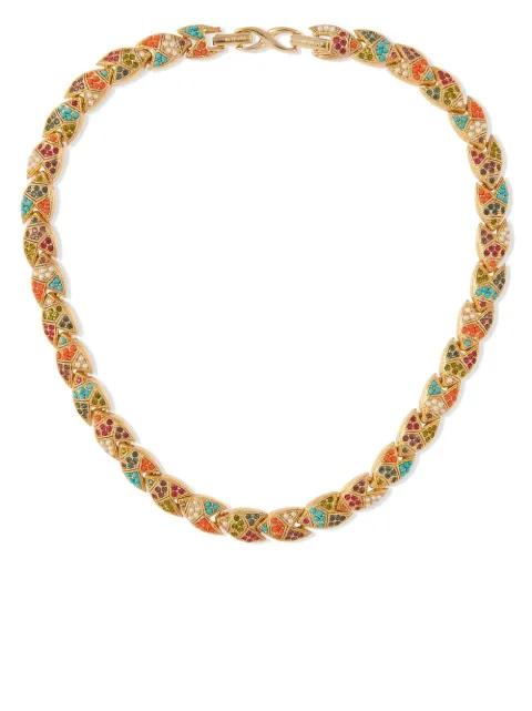Susan Caplan Vintage 1990s D'Orlan crystal-embellished necklace Gold NL024120