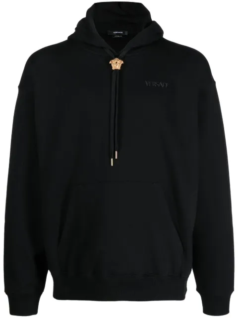 Versace La Medusa cotton hoodie Black 10086611A06213