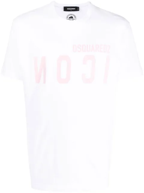DSQUARED2 mirrored-logo T-shirt White S79GC0069S22507