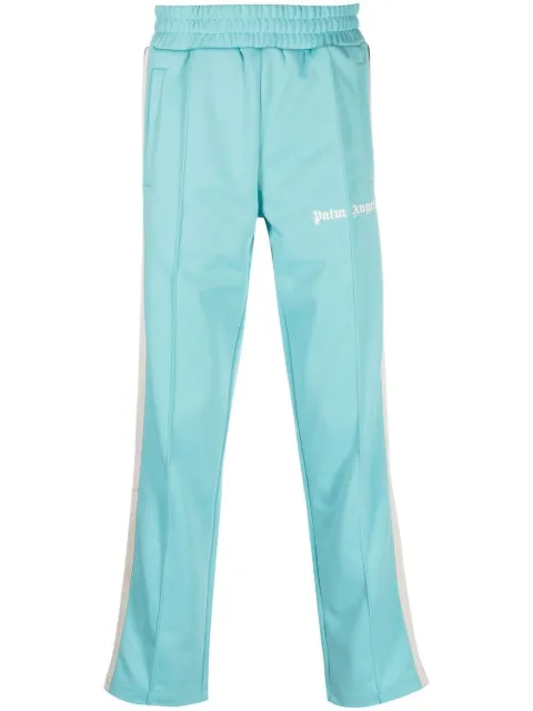 Palm Angels logo-print track pants Blue PMCJ001C99FAB0044401