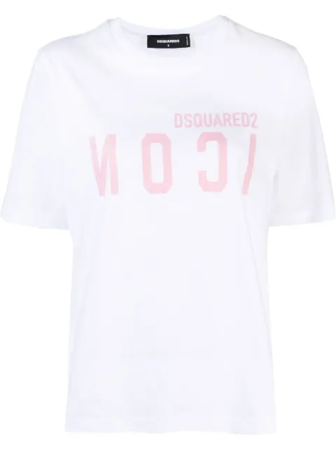 DSQUARED2 logo-print short-sleeve T-shirt White S80GC0052S22507