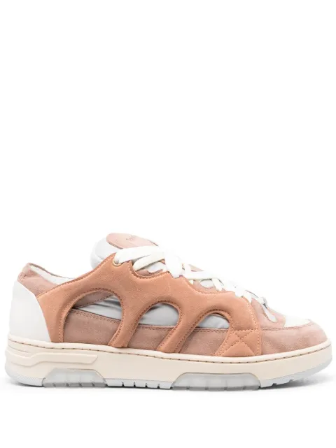 SANTHA panelled lace-up sneakers Pink 09DP80030000601