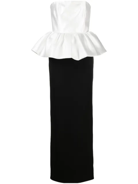 Solace London Maddison strapless dress Black OS35023