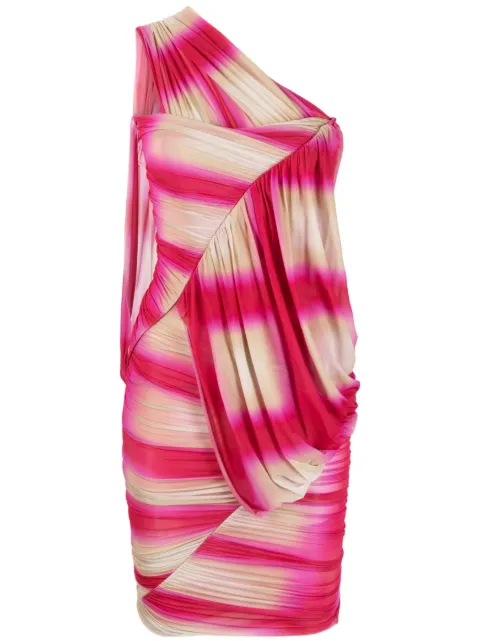 Rick Owens draped one-shoulder dress Pink RP01C5565BZP2