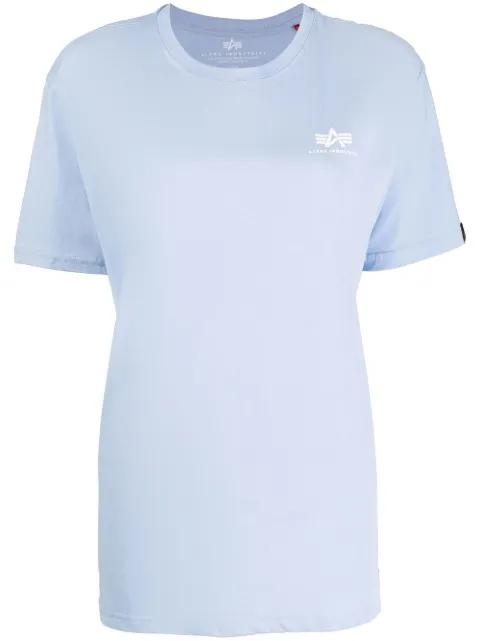 Alpha Industries chest logo-print detail T-shirt Blue 188505