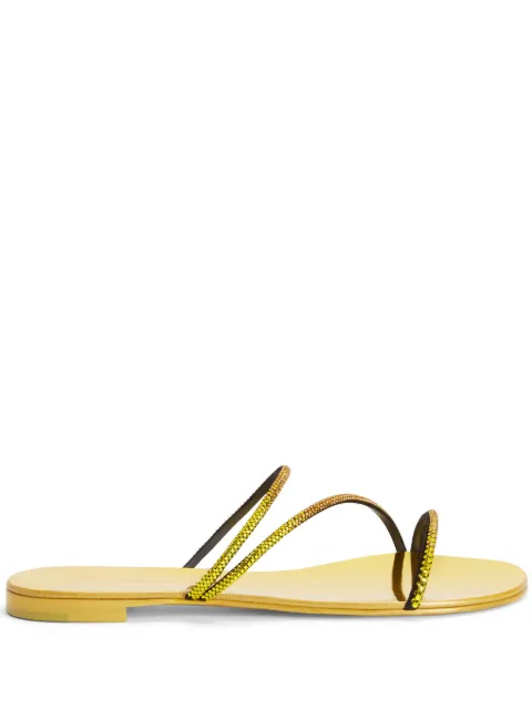 Giuseppe Zanotti crystal-embellished sandals Yellow E300022A002